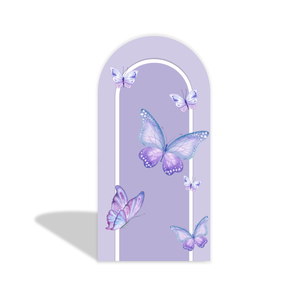 Telo di copertura per arco a tema 'Una piccola farfalla si avvicina' per feste, compleanni, matrimoni, fondali e display - Product Image 3