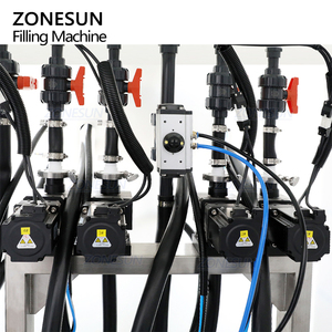 Machine de remplissage automatique ZONESUN ZS-GYCR4A à pompe à engrenages magnétique servo, anti-corrosion, pour nettoyants de toilettes et liquides corrosifs (acides) - Product Image 3