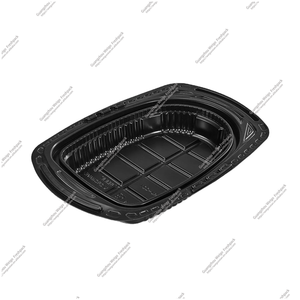 Caja de plástico PP desechable para comida, contenedor de pollo asado <span class=keywords><strong>con</strong></span> <span class=keywords><strong>tapa</strong></span> <span class=keywords><strong>transparente</strong></span>, bandeja de embalaje de comida para llevar impermeable y antivaho - Product Image 6