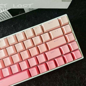 Capuchons de touches PBT, 133 touches, ensemble complet, profil Cherry rose dégradé, pour clavier mécanique universel, disposition anglaise - Product Image 2