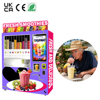 Distributeur automatique commercial OEM/ODM à monnayeur, à haut rendement, pour smoothies aux fruits et aux protéines en poudre