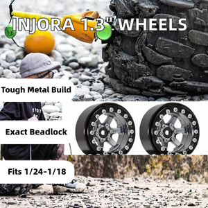 Jantes Beadlock en métal 1.3 - Décalage de 5.25 mm pour SCX24 <span class=keywords><strong>TRX4M</strong></span> 1/24 1/18 RC Crawler - Product Image 2