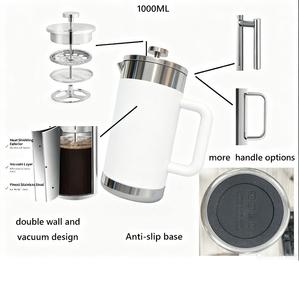Presse à café française isolée sous vide à double paroi de haute qualité avec poignée en plastique cafetière à thé en <span class=keywords><strong>acier</strong></span> inoxydable écologique - Product Image 3