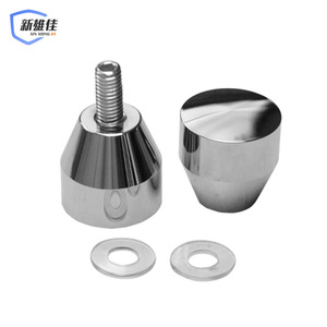Manija de puerta de acero inoxidable Xin Xiong Jia para baño y aseo, diseño minimalista, manija de puerta corredera de un solo orificio - Product Image 2