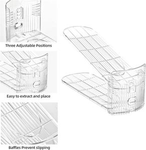 <b>Shoe</b> Slots Organizer Adjustable <b>Shoe</b> Rack with Three Levelss <b>Shoe</b> Stackers - Product Image 4