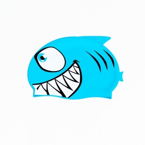 Xinfa Children's Cartoon Fish Silicone <b>Waterproof</b> Non-Slip <b>Swim</b> <b>Cap</b> Wholesale - Product Image 6