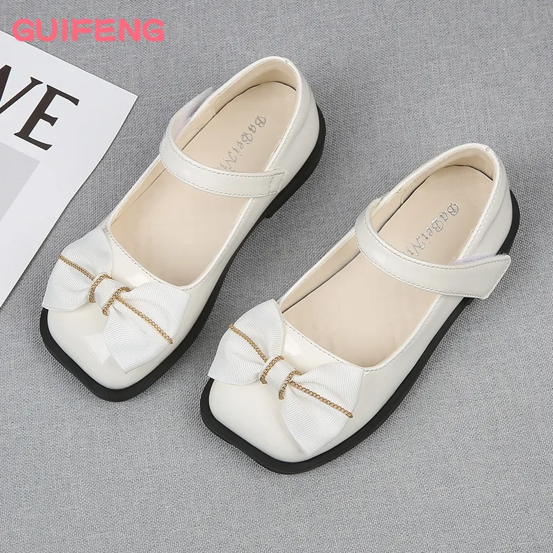 New Fashion Lovely Bow Princess Shoes Kids Girls Children's Dress Shoes Casual Children School Shoes