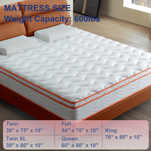 Durable Breathable Cooling Gel Mattress with Removable Cover Eco-Friendly Vacuum Packed <b>Memory</b> Foam Bed <b>Box</b> for Bedroom Home Use - Product Image 6