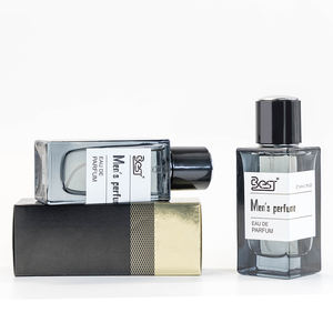 批发定制方形扁平30ml 50ml 100ml香水喷雾瓶带黑色塑料盖定制颜色 - Product Image 3