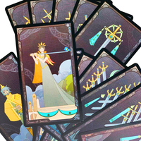 Vente en gros de cartes de tarot personnalisées pour débutants, avec des designs populaires et imprimées par un imprimeur professionnel