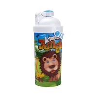Bouteille d'eau 3D en plastique sans BPA, personnalisable, avec paille et couvercles, idéale pour les enfants et les fêtes – Meilleures ventes