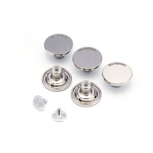 Yhg Khắc Tùy Chỉnh Nút Logo Mạ Kim Loại Brass Kẽm Hợp Kim Nút Quần Jean Và Đinh Tán Cho Quần Áo Denim - Product Image 3