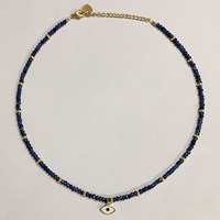 Collier en pierre d'onyx noir naturel de 4 mm pour femmes et hommes, bracelet à perles vintage en améthyste, bijoux de guérison énergétique positif