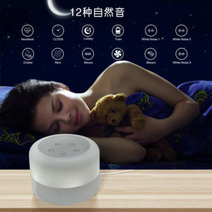 Lampu Tidur LED White Noise Pengukur Tidur Lampu Malam Rumah Hipnotik Pernapasan Tidur Lampu Meja Kamar Tidur Termasuk Baterai Isi Ulang - Product Image 2