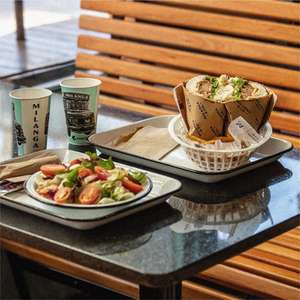 Papel Antigrasa Recubierto de PE de Grado Alimenticio para Envolver Sándwiches y Hamburguesas, Papel de Envoltura de Alimentos Personalizado con Impresión de su Logotipo - Product Image 5