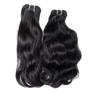 2025 Meilleur prix Extensions de cheveux humains indiens Remy Body Wave, tissage à double trame, 100g, pouvant être blanchis à la machine - Product Image 1
