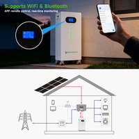 Système de stockage d'énergie domestique modulaire LiFePO4 10kWh 15kWh 16kWh 20kWh avec BMS intelligent, 6500 cycles et stock américain disponible dès maintenant