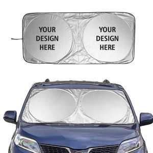 Custom Logo Foldable Car Windshield Sun Shade Front <b>Window</b> Visor <b>Cover</b> for Auto Dealership Giveaways - Product Image 1