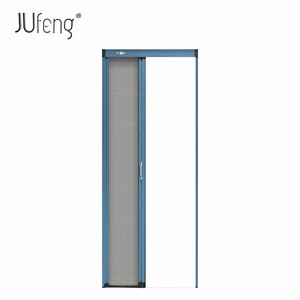 Puerta Mosquitera Plegable Desmontable, sin Rieles en la Parte Inferior, con Diseño de Panal, Retráctil - Product Image 2