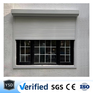 Porte de <span class=keywords><strong>garage</strong></span> à enroulement <span class=keywords><strong>en</strong></span> aluminium YSD avec moteur électrique WiFi LT3X, bouton encastré, construction <span class=keywords><strong>en</strong></span> fer galvanisé, résistante aux explosions - Product Image 1