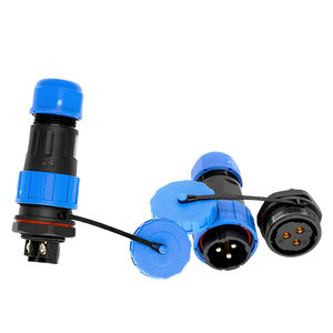 Lehim-ücretsiz su geçirmez hızlı bağlantı ortak tel bağlayıcı erkek kadın priz TY24 geri Nut-3P 32A dairesel kablo konnektörleri - Product Image 1