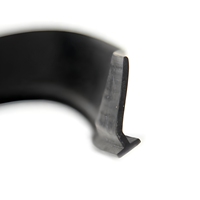 Bandes d'étanchéité en caoutchouc silicone souple auto-adhésives en plastique profil D pour bas de porte et fenêtre de voiture, design moderne