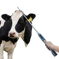 Lector de Etiquetas RFID para Animales ISO11784/5 FDX-B y HDX 134.2khz, Lector de Mano Ajustable para Animales, Ganado, Vacas, Ovejas, Cabras