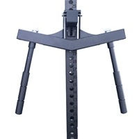 Barre de trempage réglable en forme de Y pour cage de puissance Accessoires de barre de trempage pliables pour la salle de sport à domicile-Accessoires de rack de puissance à usage intensif