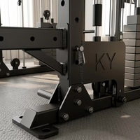 Machine Smith multifonction avec logo personnalisé, équipement de gym en acier inoxydable, combinaison Power Rack pour club de fitness professionnel