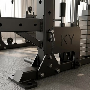 Machine Smith multifonction avec logo personnalisé, équipement de gym en acier inoxydable, combinaison Power Rack pour <span class=keywords><strong>club</strong></span> de fitness professionnel - Product Image 6
