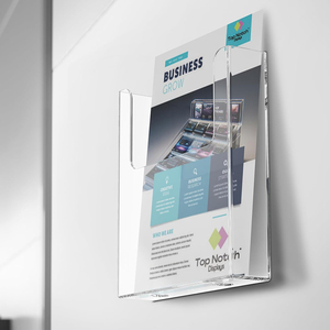 Thanh Lịch Tường lưu trữ trong suốt Acrylic <span class=keywords><strong>Brochure</strong></span> hiển thị cho nhà hàng máy chủ đứng tường <span class=keywords><strong>Brochure</strong></span> chủ - Product Image 6