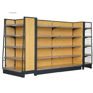 Estante de Pared de Madera y Metal de Hierro de Alta Calidad al por Mayor, Muebles de Sala de Estar Contemporáneos - Product Image 6