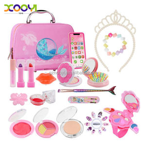 Kit di <span class=keywords><strong>trucco</strong></span> giocattolo finto di plastica <span class=keywords><strong>per</strong></span> ragazze strumenti cosmetici reali <span class=keywords><strong>per</strong></span> bambini <span class=keywords><strong>unicorno</strong></span> principessa bellezza vestire giocattolo - Product Image 2