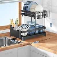 Rangement et organisation de la maison accessoires de cuisine assiette bol support organisateur nouveau support de drainage pour la vaisselle