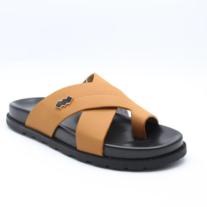 Zapatillas clásicas de cuero de vaca de lujo de Oriente Medio <span class=keywords><strong>para</strong></span> <span class=keywords><strong>hombre</strong></span>, <span class=keywords><strong>sandalias</strong></span> deslizantes de fondo plano <span class=keywords><strong>originales</strong></span>, nuevo diseño suave, gran oferta - Product Image 1