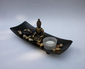 Commercio all'ingrosso di alta qualità in resina giapponese Zen Sand Garden Mini Zen Garden Kit per la decorazione del tavolo della casa dell'ufficio - Product Image 6