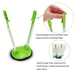 Soporte Ajustable Antideslizante para Bolsas de Almacenamiento de Alimentos, Soporte para Bolsas de Congelación, Reutilizable, para Mantener la Frescura, Accesorio de Cocina - Product Image 5