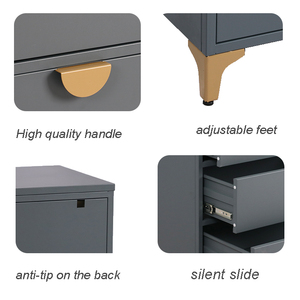 Moderno Armario de Almacenamiento Multifuncional Extensible de Metal con 5 Cajones para la Organización de Ropa en la Sala de Estar - Product Image 6