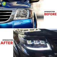 YU GUANG pour Toyota VIGO Hilux 2012 2013 2014 Accessoires Auto Phares Avant Améliorés Phare LED à 4 Lentilles DRL