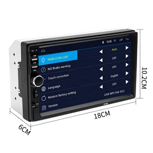 7018 écran 7 pouces image de recul 12V radio audio <span class=keywords><strong>commande</strong></span> <span class=keywords><strong>au</strong></span> <span class=keywords><strong>volant</strong></span> 2din BT voiture mp5 manuel du lecteur - Product Image 3