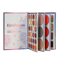Palette de fards à paupières de maquillage de beauté, 45 couleurs, haute qualité, finition métallique végétalienne, paillettes, pour la conception florale, livre, poudre sèche, cosmétiques