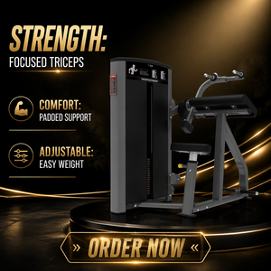 Machine de musculation pour <span class=keywords><strong>triceps</strong></span> et biceps assis avec sélection de charge par broche en acier - Product Image 6