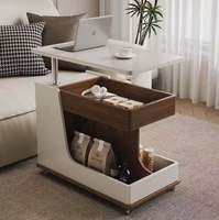 Vente chaude Stockage Hauteur Réglable Côté Table Basse Salon Canapé Table D'appoint