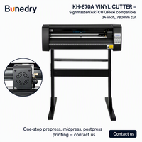 Presse à chaud KI-720A, découpeuse de vinyle 28 pouces (720 mm) avec alimentation 630 mm, moteur pas à pas, Signmaster pour autocollants, décalcomanies, HTV et fabrication de signalétique