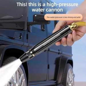 High Pressure Water Spray Gun Adjustable Metal Nozzle Car Wash <b>Garden</b> Lawn Hose Pipe <b>Sprayer</b> Custom Logo Wholesale Factory - Product Image 1