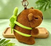 Vailpro 100 Designs Peluche Capybara 12 cm, Jouet en Peluche Doux, Adorable Porte-clés Capybara pour Sac d'Anniversaire