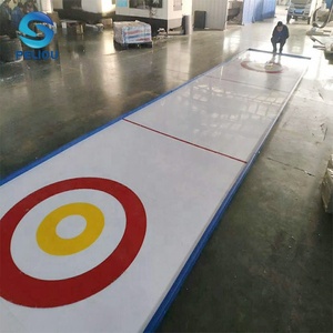 Pistas de pista de HIELO SINTÉTICO rizador de autolubricación portátil con piedras rizadoras de 20 cm de diámetro - Product Image 5