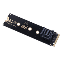 NVME M.2 KEY M Mini SAS SFF-8643 AdapterU.2 SSD Adaptor Kabel Konverter Ekstensi Komputer Laptop Motherboard Ekspansi SolidState