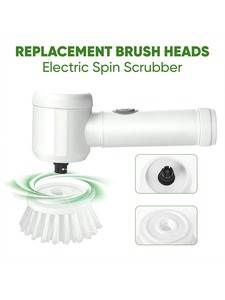 Brosse de nettoyage électrique portable Sunshine rechargeable par USB pour la vaisselle et la cuisine - Product Image 2