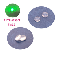 Nouvelle conception, lentille circulaire de focalisation laser de diamètre 5 mm F=6,5, lentille en verre, lentille de collimation de diode laser, pièces d'équipement laser